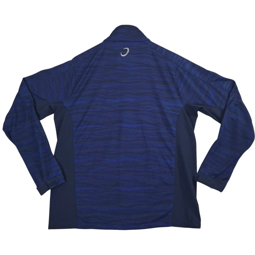 Zero Restriction Performance Jacket Men Small Blue Wave Z-Tech Pelican Lake Golf